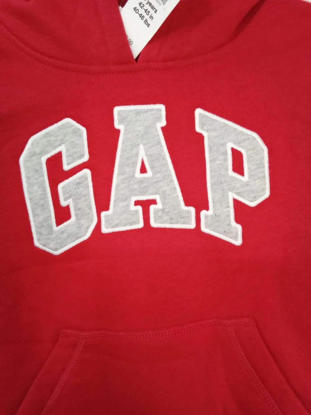 Baby GAP Kids Red Logo Hoodie Sweatshirt NWT Size 5 Years